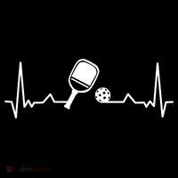 Pickleball Heartbeat Gift Pickleball Player Gift T-Shirt