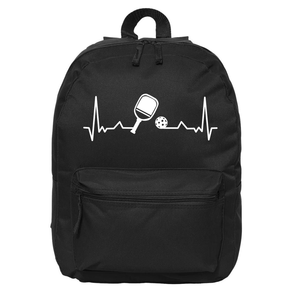 Pickleball Heartbeat Gift Pickleball Player Gift 16 in Basic Backpack