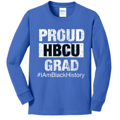 Proud Hbcu Grad College I Am Black History Month Gift Kids Long Sleeve Shirt