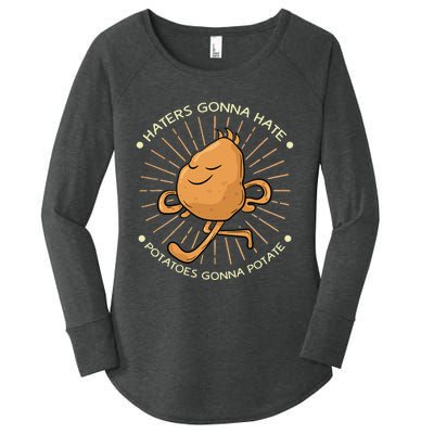 Potato Haters Gonna Hate Potatoes Gonna Potate Women's Perfect Tri Tunic Long Sleeve Shirt