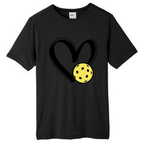 Pickleball Heart Great Gift Tall Fusion ChromaSoft Performance T-Shirt