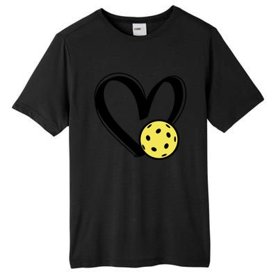 Pickleball Heart Great Gift Tall Fusion ChromaSoft Performance T-Shirt