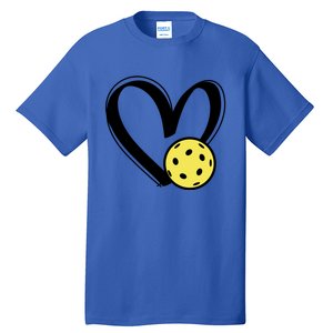 Pickleball Heart Great Gift Tall T-Shirt