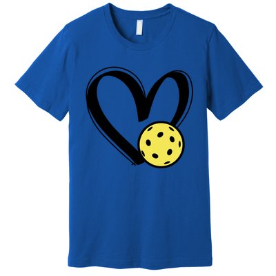 Pickleball Heart Great Gift Premium T-Shirt