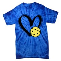 Pickleball Heart Great Gift Tie-Dye T-Shirt