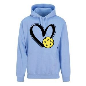 Pickleball Heart Great Gift Unisex Surf Hoodie