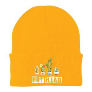 Pot Head Gift Houseplant Appreciation Day Potted Plant Gardener Funny Gift Knit Cap Winter Beanie