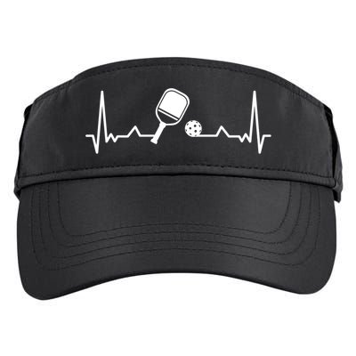 Pickleball Heartbeat Gift Pickleball Player Gift Adult Drive Performance Visor
