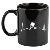 Pickleball Heartbeat Gift Pickleball Player Gift 11oz C Handle Ceramic Mug