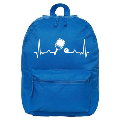 Pickleball Heartbeat Gift Pickleball Player Gift 16 in Basic Backpack