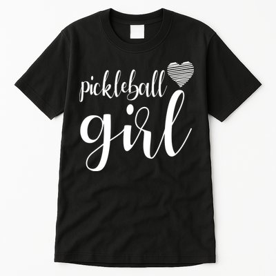 Pickleball Heart Girl Tall T-Shirt