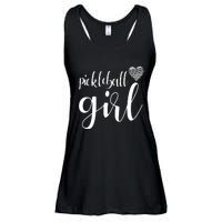 Pickleball Heart Girl Ladies Essential Flowy Tank