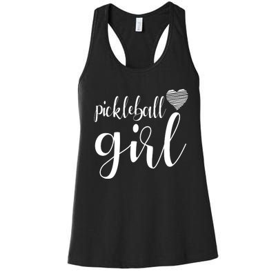 Pickleball Heart Girl Women's Racerback Tank