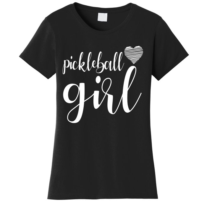 Pickleball Heart Girl Women's T-Shirt