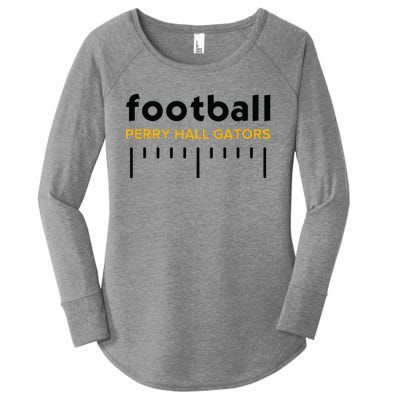 Perry Hall Gators Football Lines Women's Perfect Tri Tunic Long Sleeve Shirt