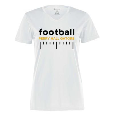 Perry Hall Gators Football Lines Women's Momentum V-Neck T-Shirt