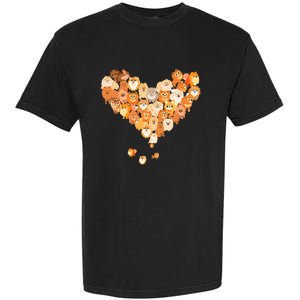 Pomeranian Heart Gift Dog Lover Garment-Dyed Heavyweight T-Shirt