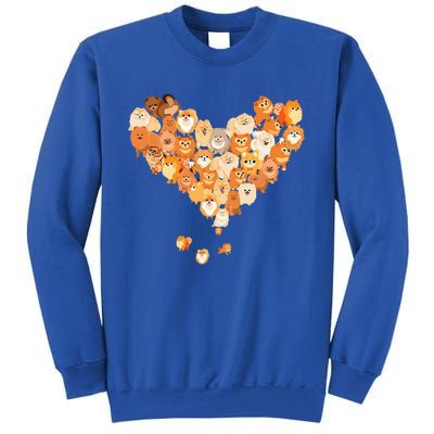 Pomeranian Heart Gift Dog Lover Sweatshirt