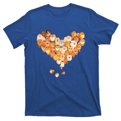 Pomeranian Heart Gift Dog Lover T-Shirt