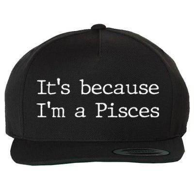 Pisces Horoscope Gifts Wo Zodiac Sign Astrology Wool Snapback Cap