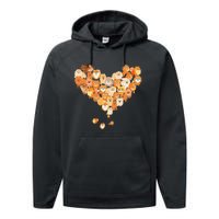 Pomeranian Heart Gift Dog Lover Performance Fleece Hoodie