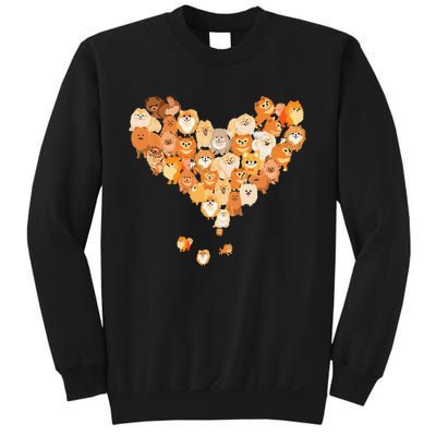 Pomeranian Heart Gift Dog Lover Sweatshirt