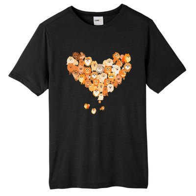 Pomeranian Heart Gift Dog Lover Tall Fusion ChromaSoft Performance T-Shirt