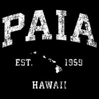 Paia Hawaii Hi Vintage Athletic Sports Design T-Shirt