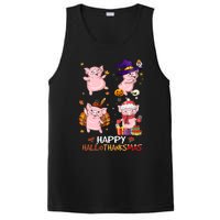 Pig Happy Hallothanksmas Halloween Thanksgiving Xmas PosiCharge Competitor Tank