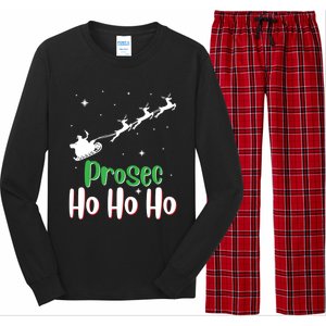 Prosec Ho Ho Ho Prosecco Christmas Vacation Gift Long Sleeve Pajama Set