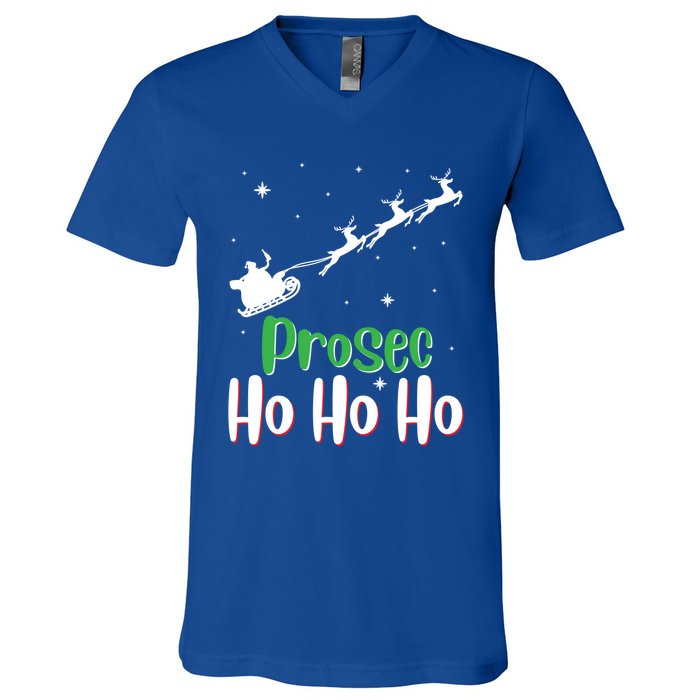 Prosec Ho Ho Ho Prosecco Christmas Vacation Gift V-Neck T-Shirt