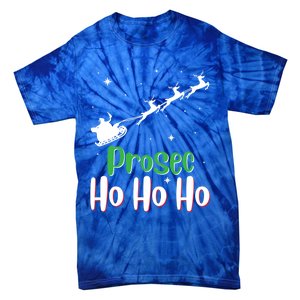 Prosec Ho Ho Ho Prosecco Christmas Vacation Gift Tie-Dye T-Shirt