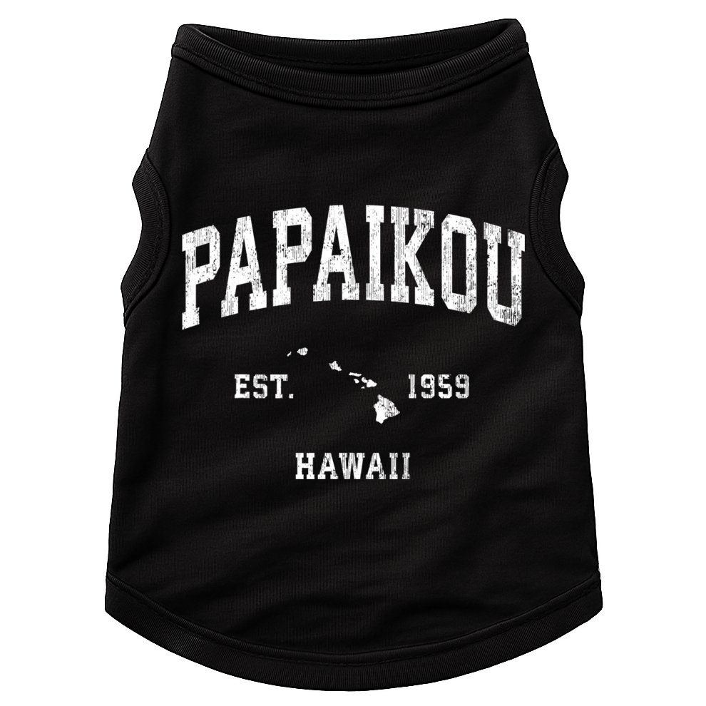 Papaikou Hawaii Hi Vintage Athletic Doggie Tank