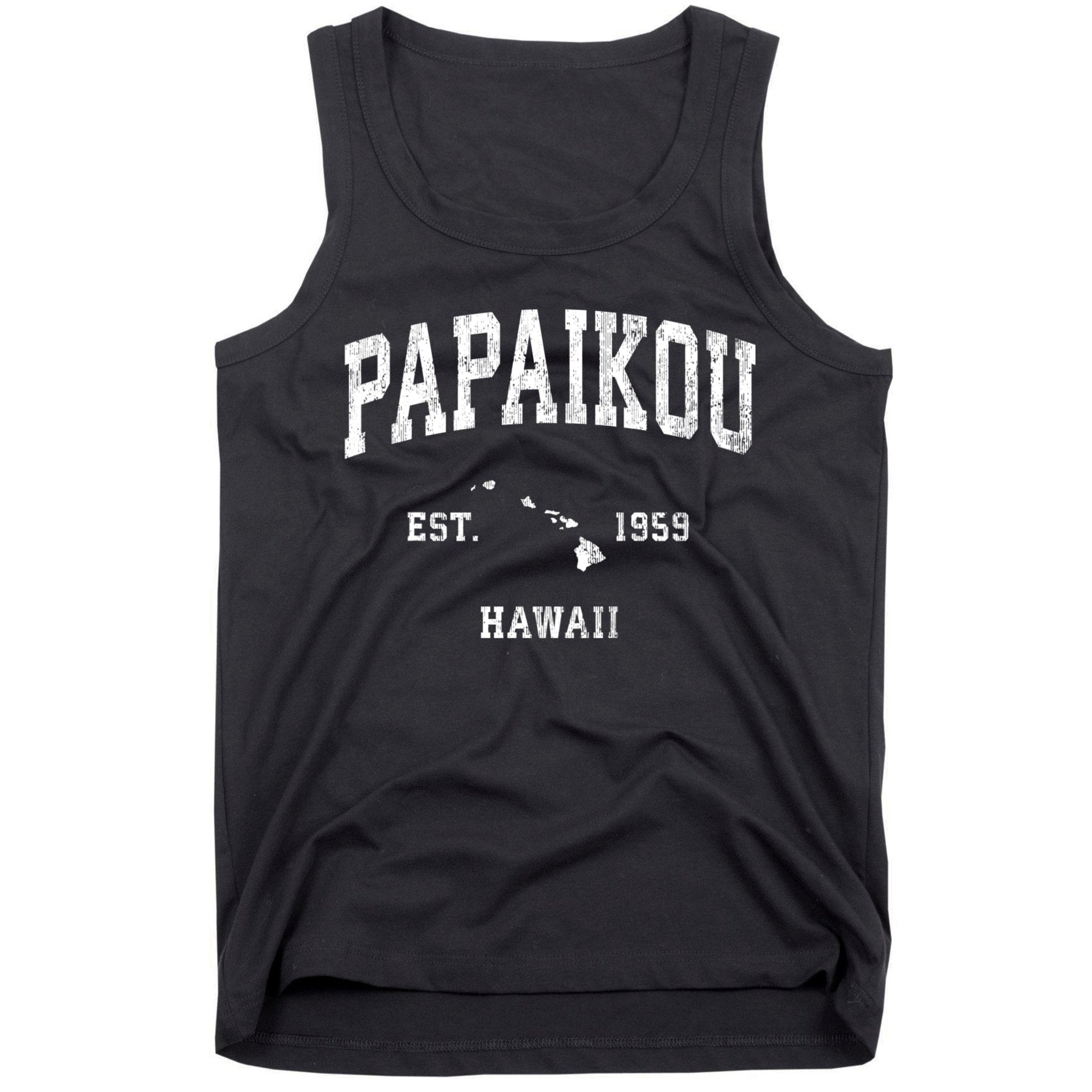 Papaikou Hawaii Hi Vintage Athletic Tank Top