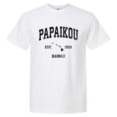 Papaikou Hawaii Hi Vintage Athletic Garment-Dyed Heavyweight T-Shirt