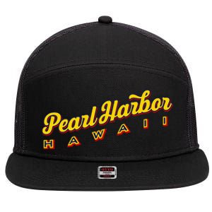 Pearl Harbor Hi 7 Panel Mesh Trucker Snapback Hat