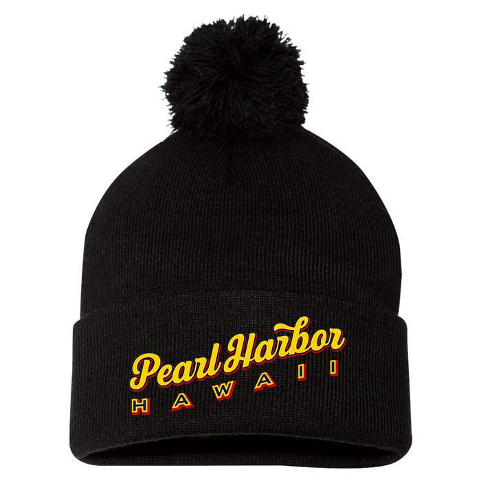 Pearl Harbor Hi Pom Pom 12in Knit Beanie