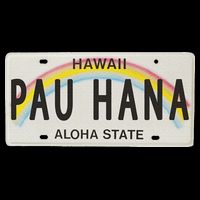 Pau Hana Hawaii License Plate Toddler T-Shirt
