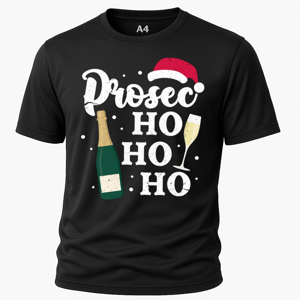 Prosec Ho Ho Ho Funny Presecco Christmas Vacation Meaningful Gift Cooling Performance Crew T-Shirt