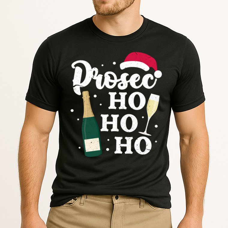 Prosec Ho Ho Ho Funny Presecco Christmas Vacation Meaningful Gift Cooling Performance Crew T-Shirt