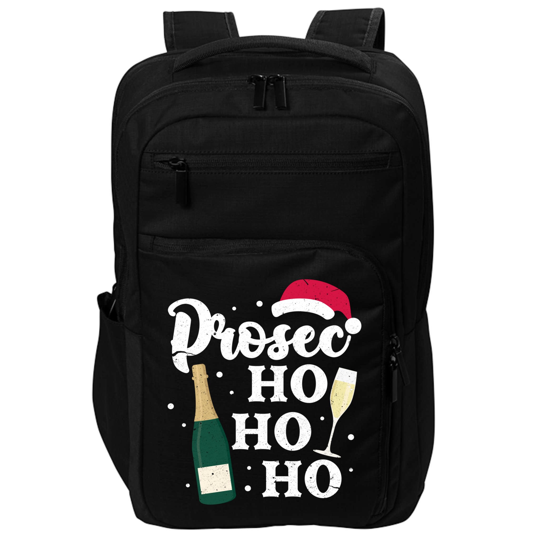 Prosec Ho Ho Ho Funny Presecco Christmas Vacation Meaningful Gift Impact Tech Backpack