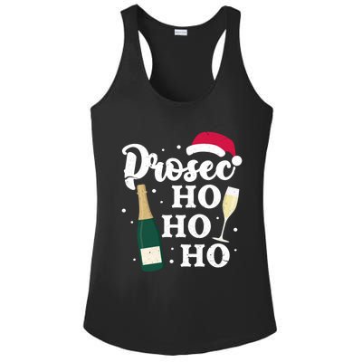 Prosec Ho Ho Ho Funny Presecco Christmas Vacation Meaningful Gift Ladies PosiCharge Competitor Racerback Tank