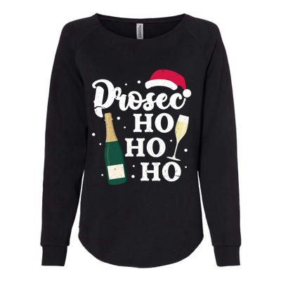 Prosec Ho Ho Ho Funny Presecco Christmas Vacation Meaningful Gift Womens California Wash Sweatshirt