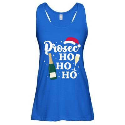 Prosec Ho Ho Ho Funny Presecco Christmas Vacation Meaningful Gift Ladies Essential Flowy Tank