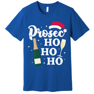 Prosec Ho Ho Ho Funny Presecco Christmas Vacation Meaningful Gift Premium T-Shirt