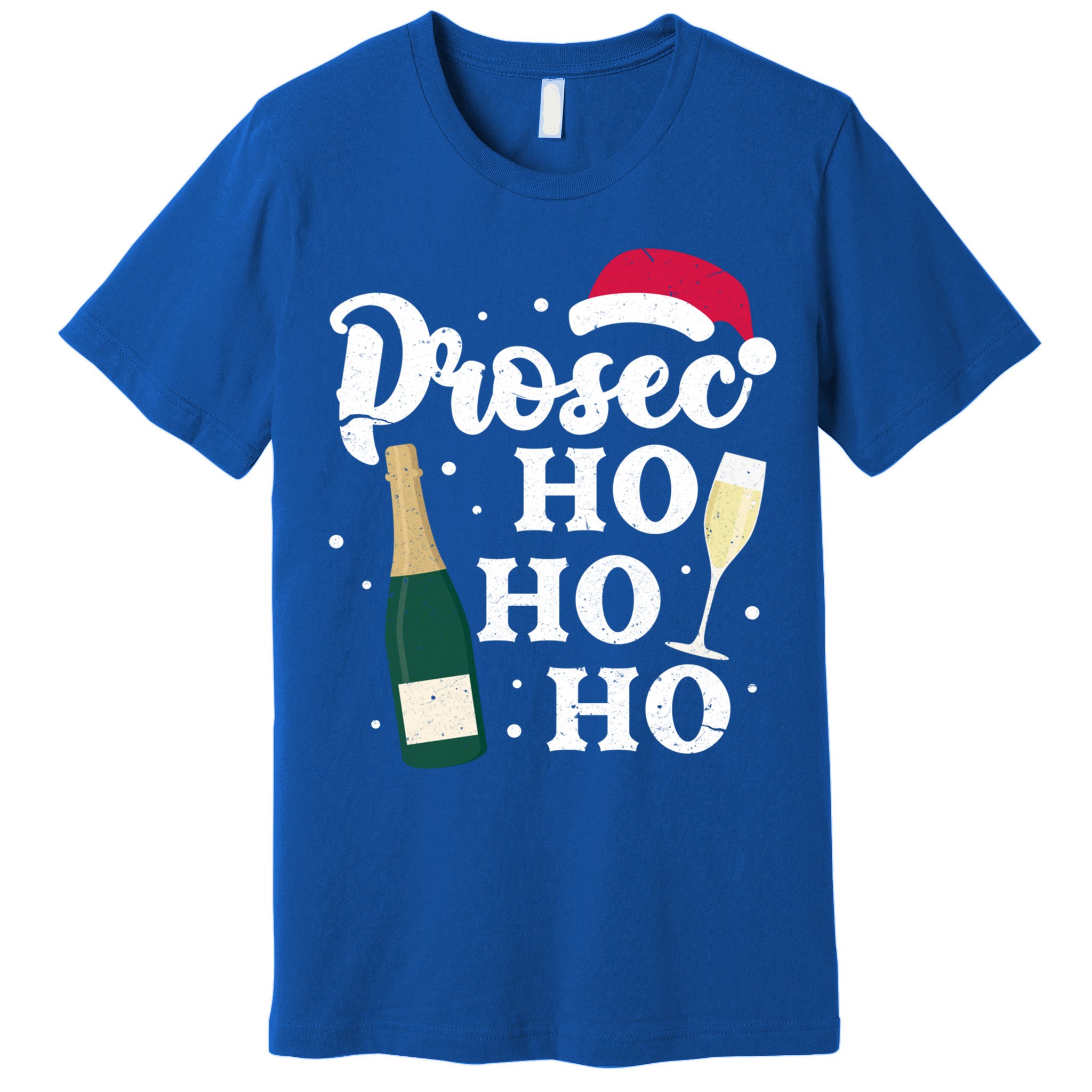 Prosec Ho Ho Ho Funny Presecco Christmas Vacation Meaningful Gift Premium T-Shirt