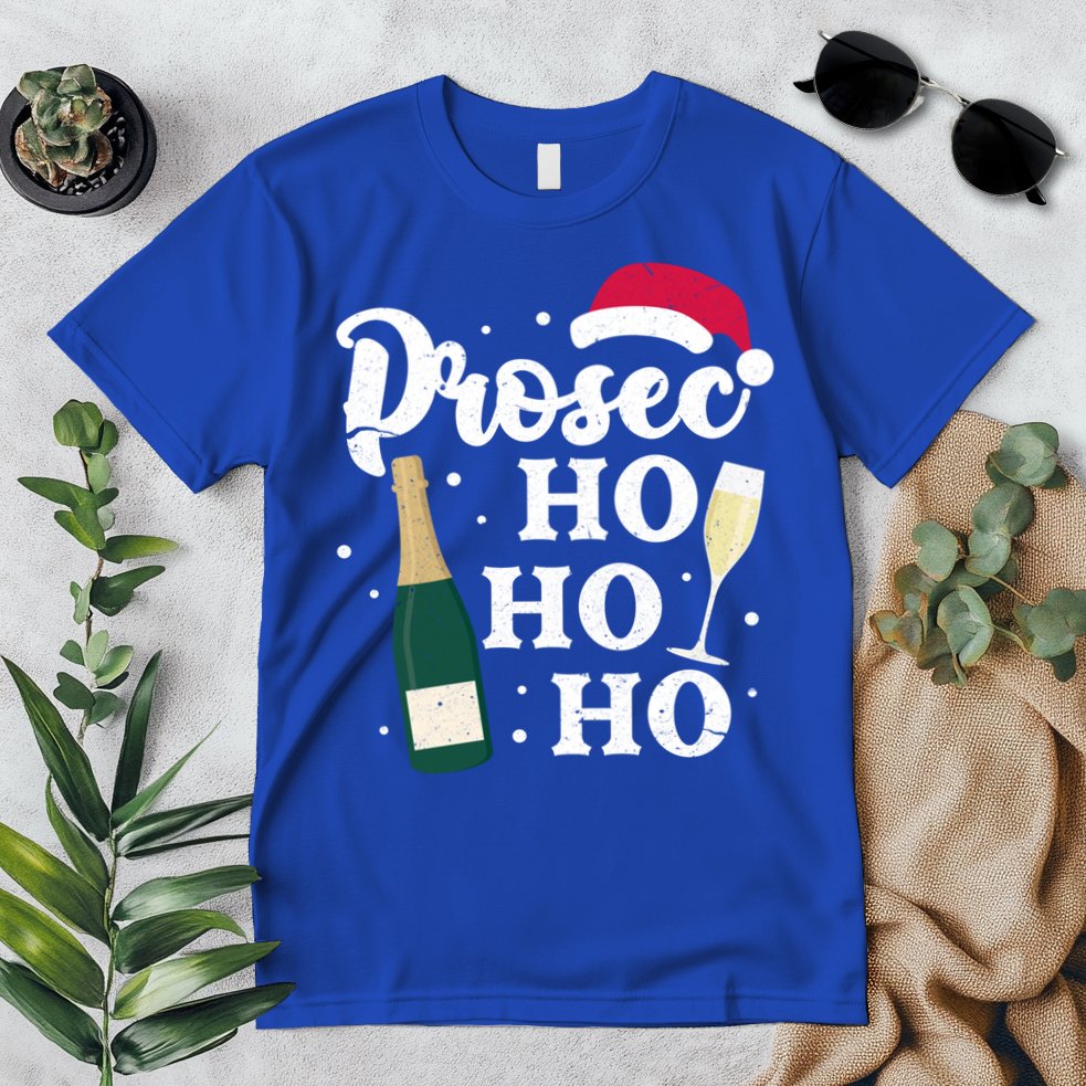 Prosec Ho Ho Ho Funny Presecco Christmas Vacation Meaningful Gift Premium T-Shirt