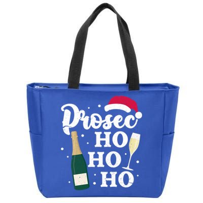 Prosec Ho Ho Ho Funny Presecco Christmas Vacation Meaningful Gift Zip Tote Bag