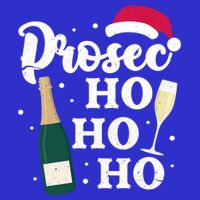 Prosec Ho Ho Ho Funny Presecco Christmas Vacation Meaningful Gift Zip Tote Bag