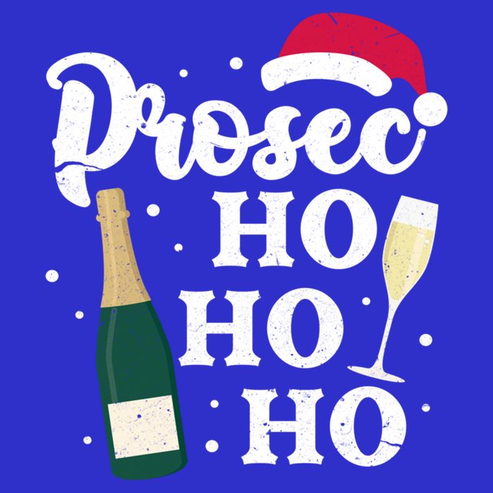 Prosec Ho Ho Ho Funny Presecco Christmas Vacation Meaningful Gift Zip Tote Bag